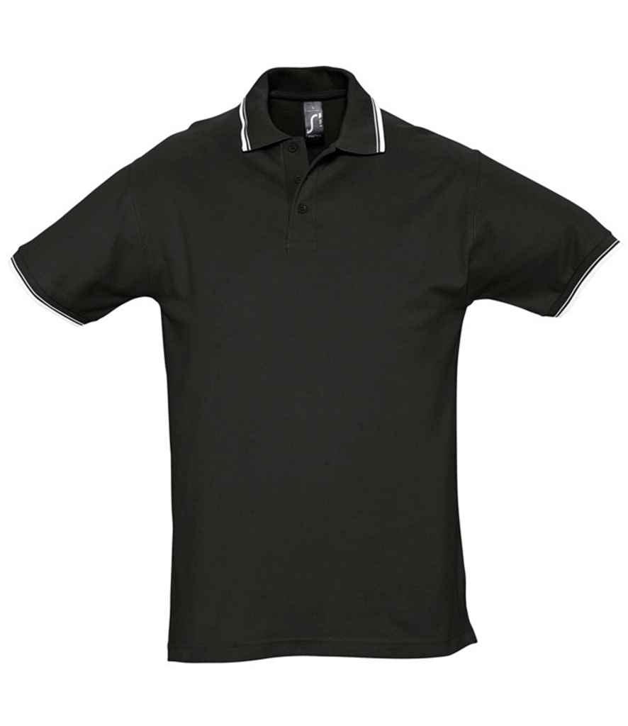 SOLS Practice Tipped Cotton Piqu Polo Shirt