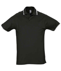 SOLS Practice Tipped Cotton Piqu Polo Shirt