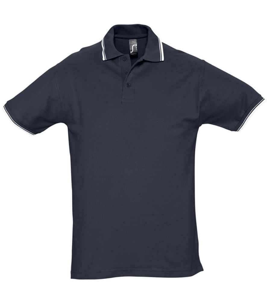 SOLS Practice Tipped Cotton Piqu Polo Shirt