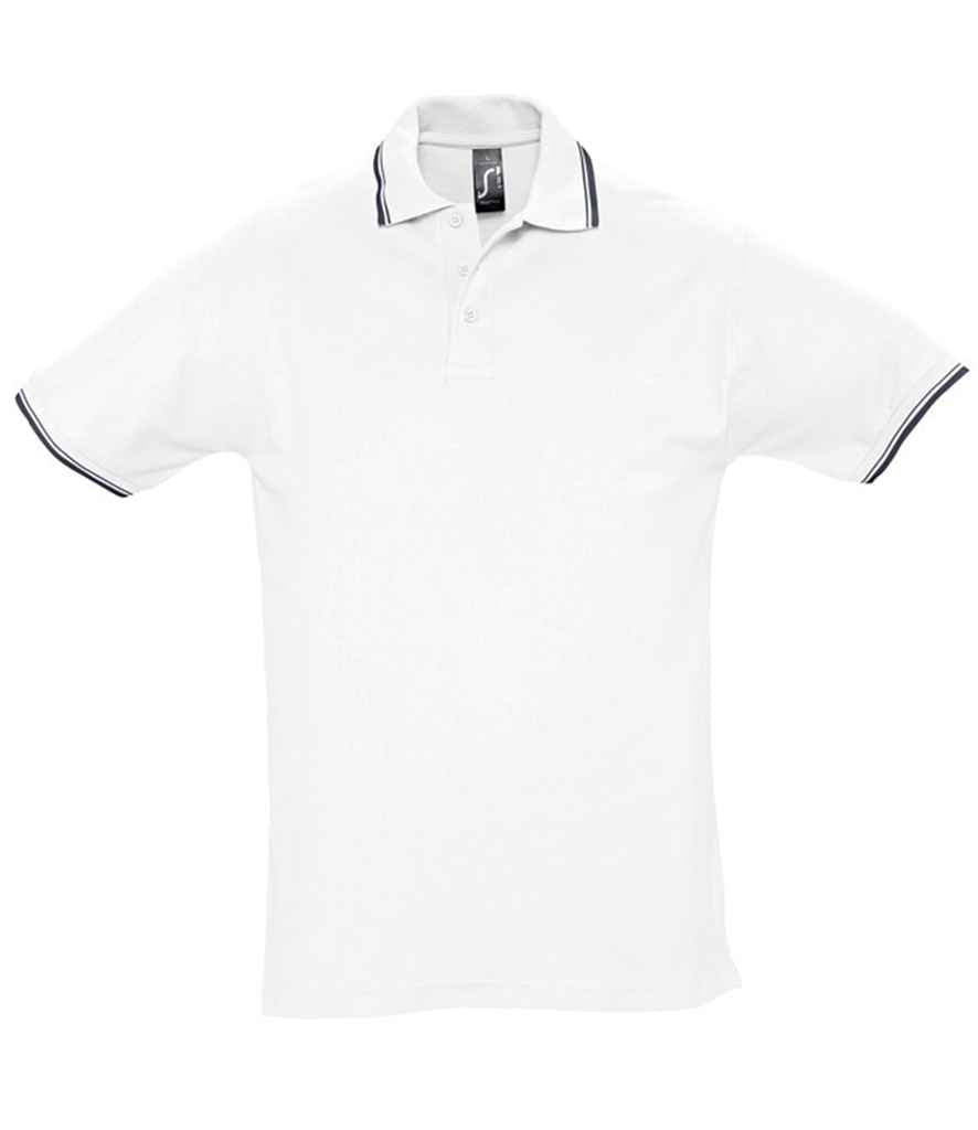 SOLS Practice Tipped Cotton Piqu Polo Shirt