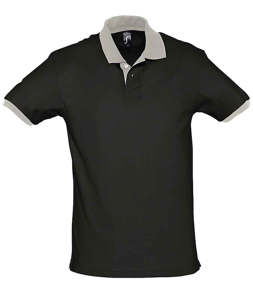 SOLS Prince Contrast Cotton Piqu Polo Shirt