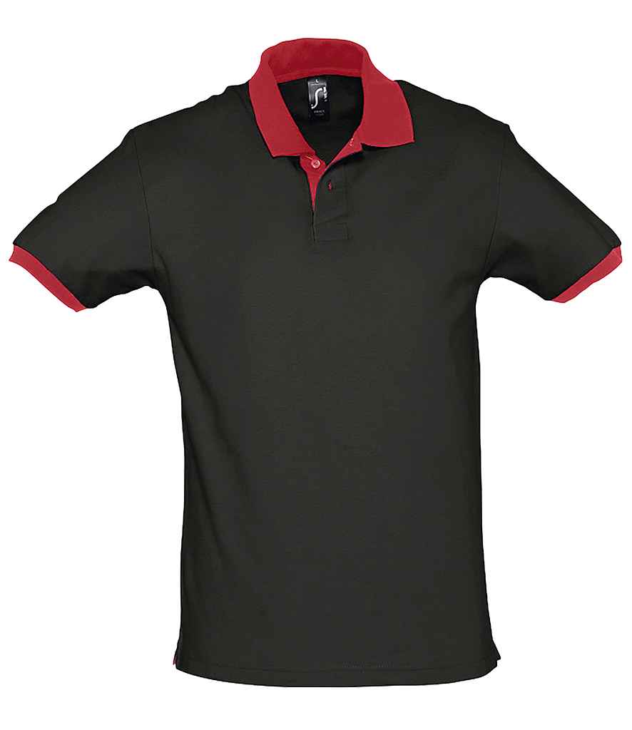 SOLS Prince Contrast Cotton Piqu Polo Shirt