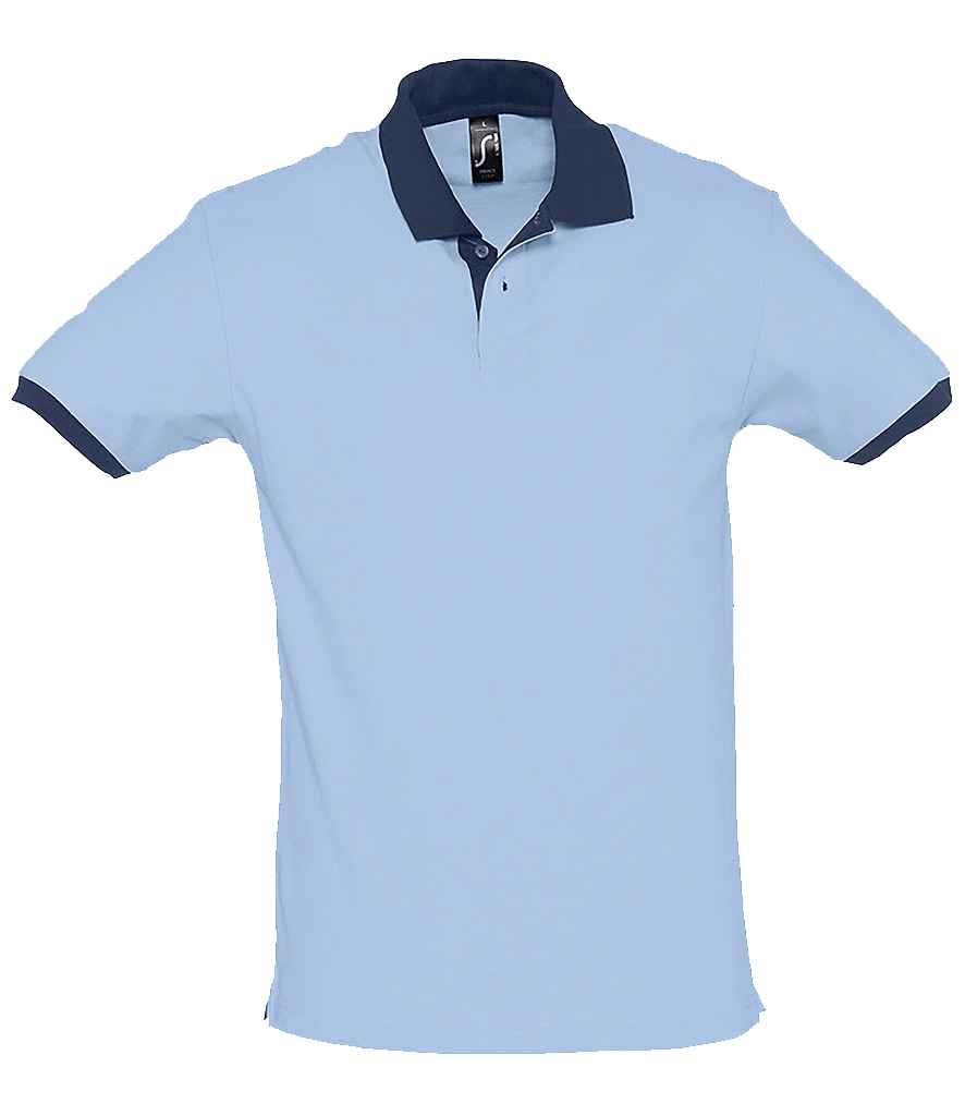 SOLS Prince Contrast Cotton Piqu Polo Shirt