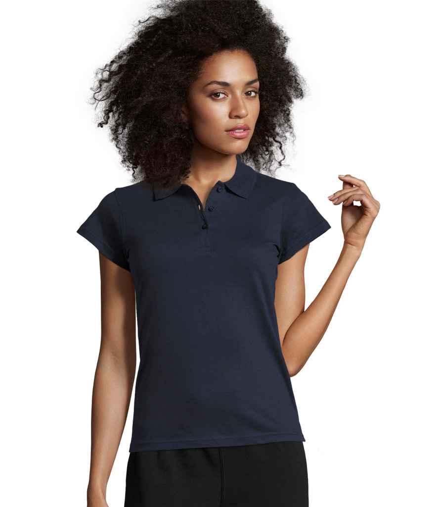 SOLS Ladies Prescott Cotton Jersey Polo Shirt
