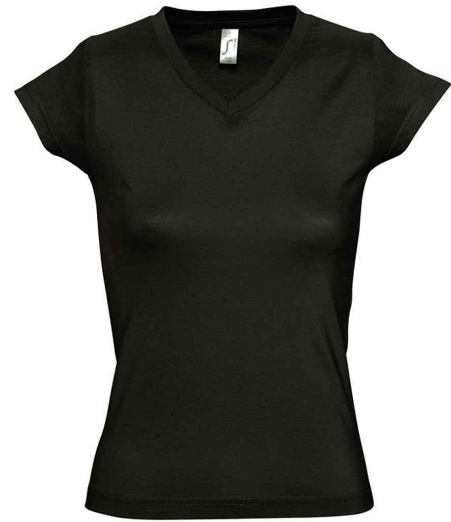 SOLS Ladies Moon V Neck TShirt