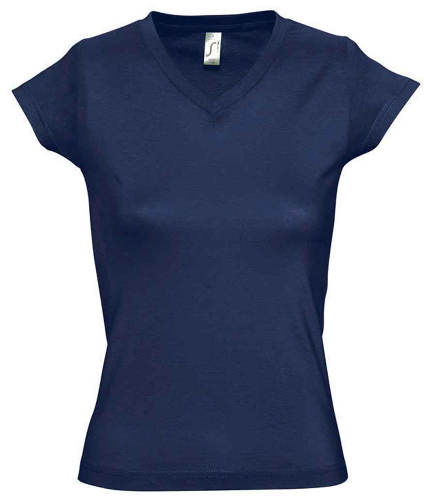 SOLS Ladies Moon V Neck TShirt
