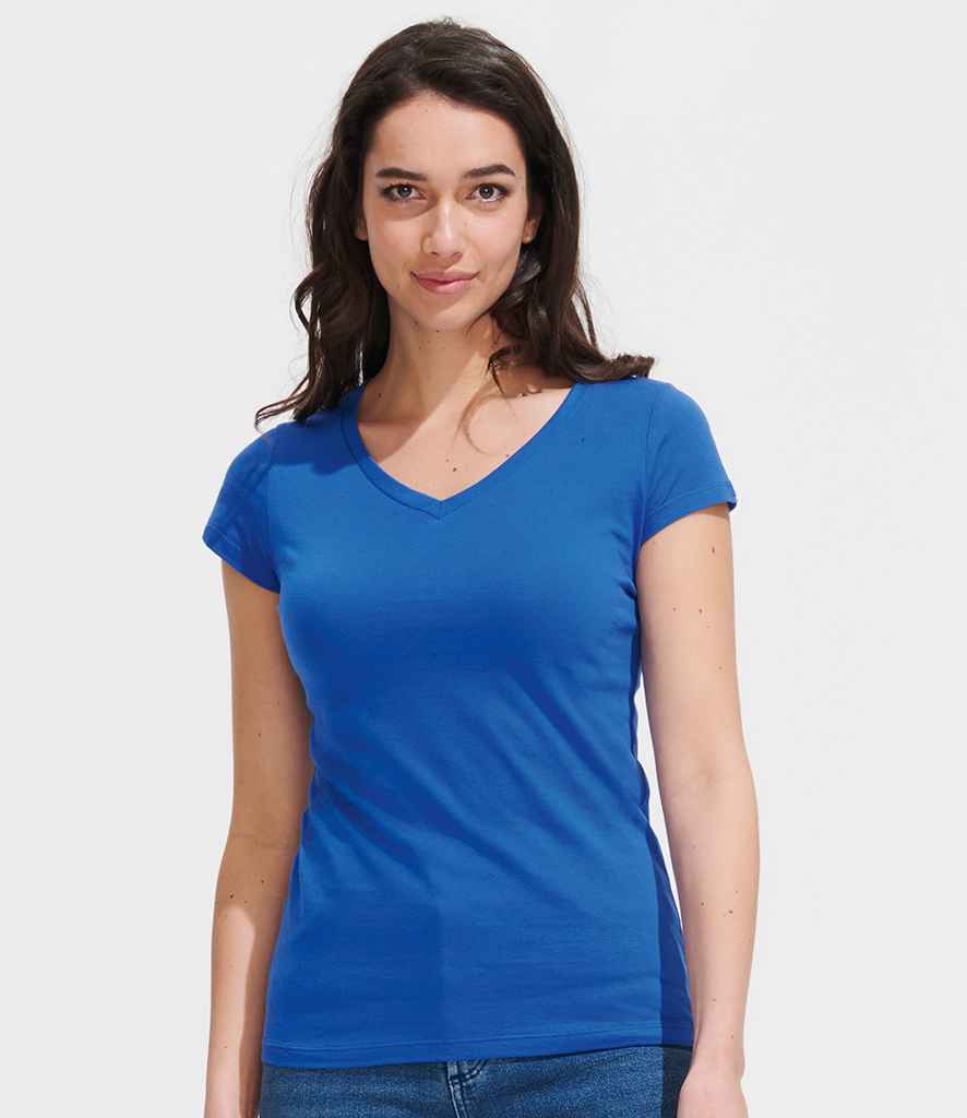 SOLS Ladies Moon V Neck TShirt