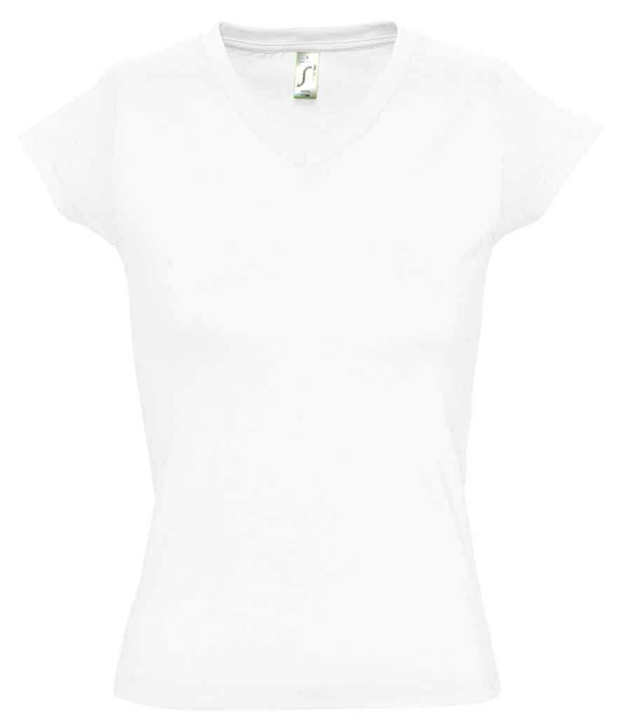 SOLS Ladies Moon V Neck TShirt