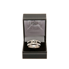 West Ham United FC Black Inlay Ring Medium CT