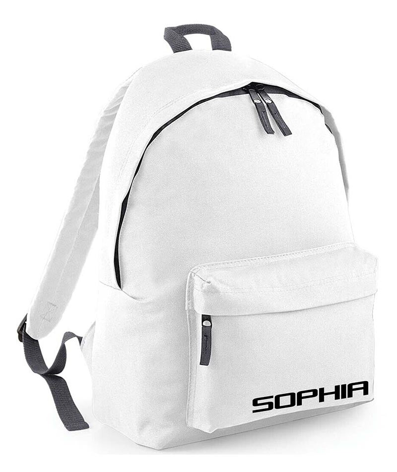 Personalised School Backpack Bag Any Name Text Kids PE Kit Girls Boys Gift