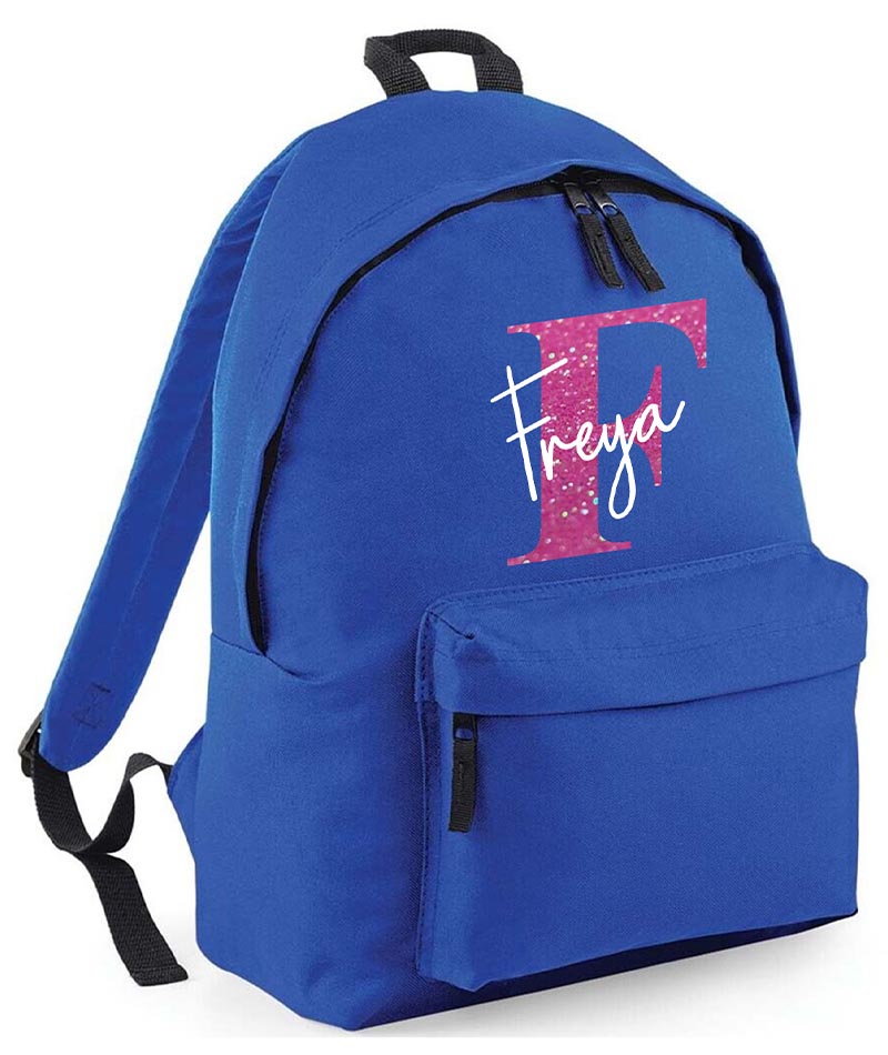 Personalised School Backpack Bag Any Name Text Kids PE Kit Girls Boys Gift
