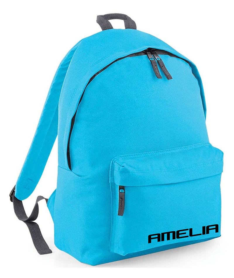 Personalised School Backpack Bag Any Name Text Kids PE Kit Girls Boys Gift