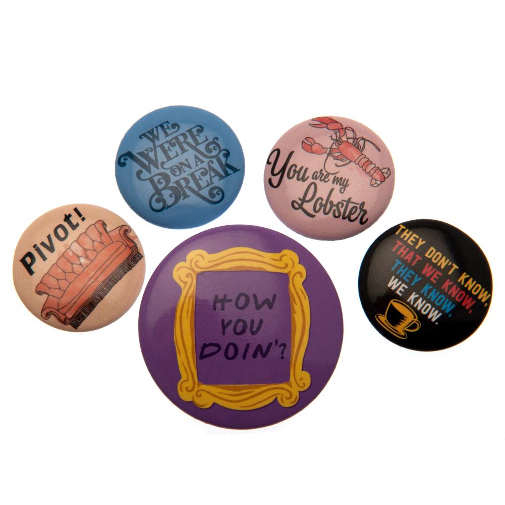 Friends Button Badge Set – Trident