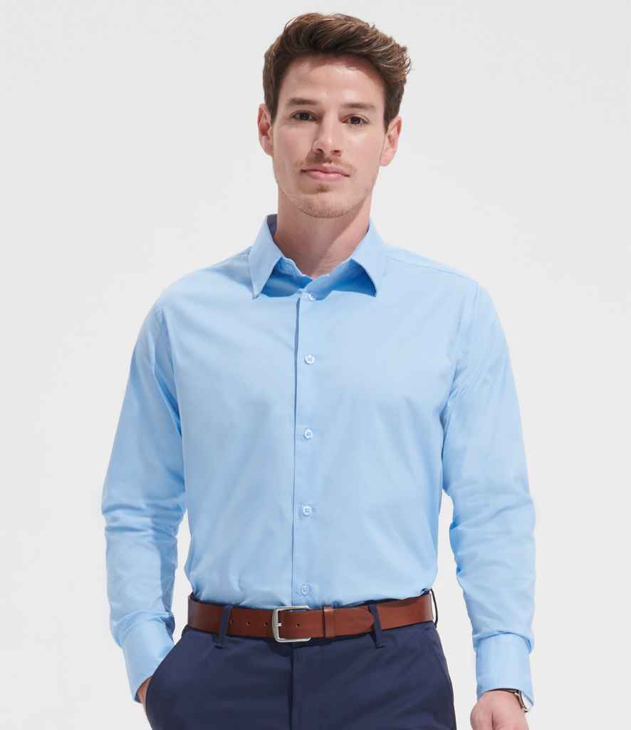 SOLS Brighton Long Sleeve Fitted Shirt