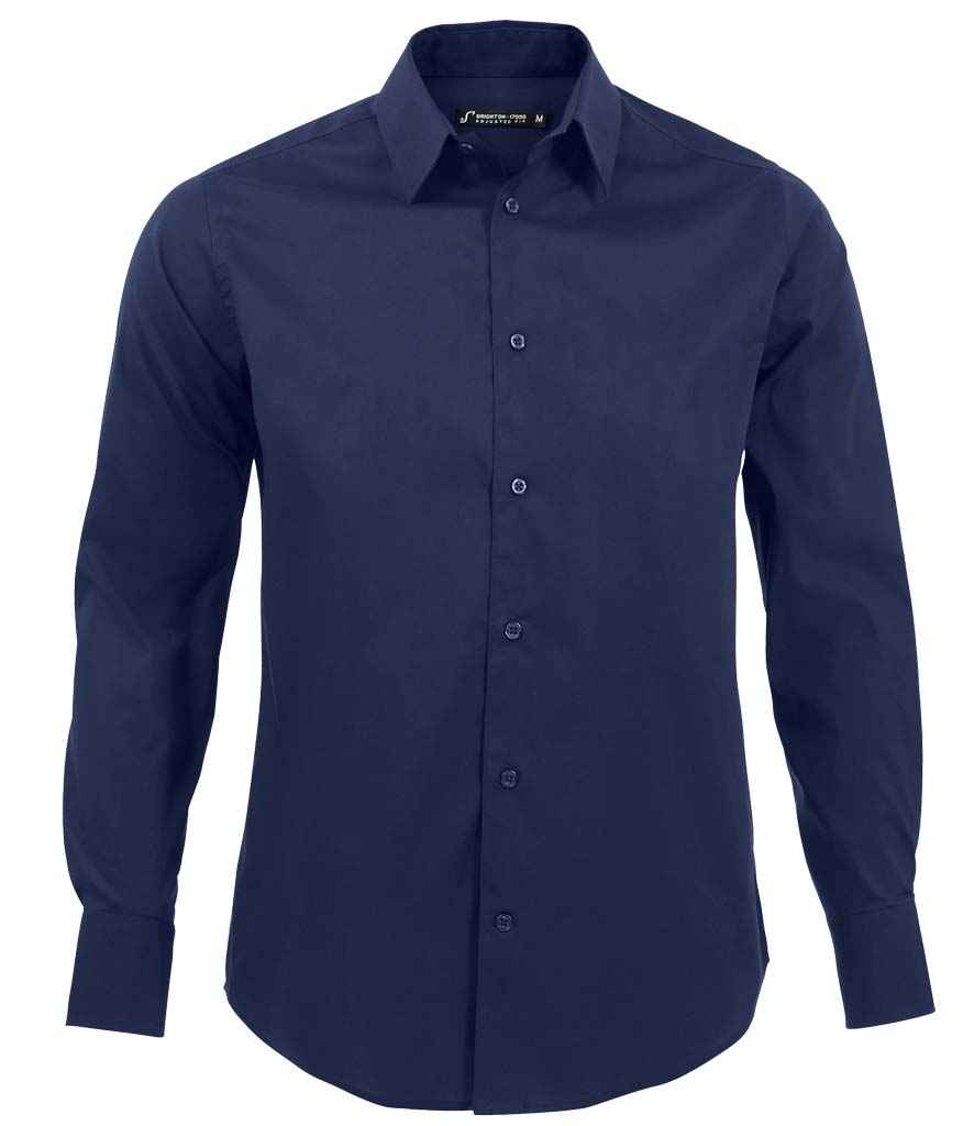 SOLS Brighton Long Sleeve Fitted Shirt