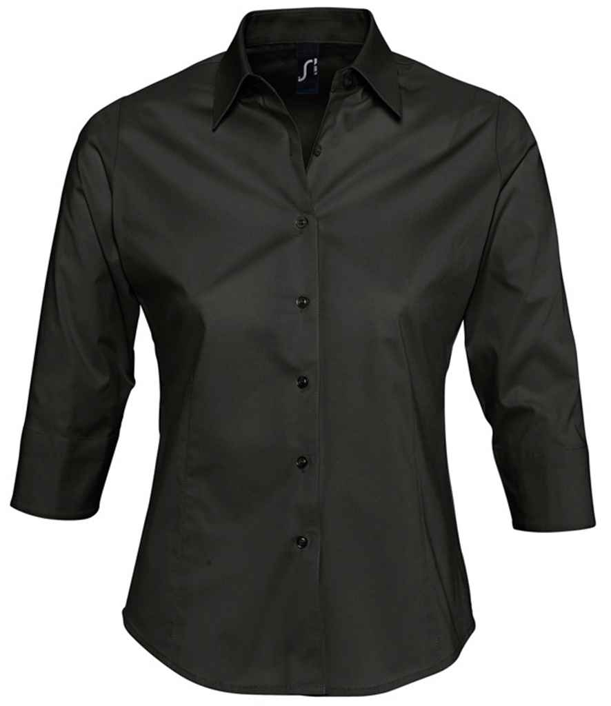 SOLS Ladies Effect 34 Sleeve Fitted Shirt