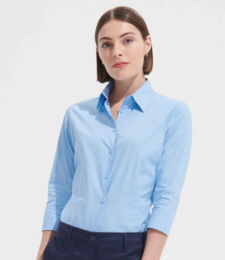 SOLS Ladies Effect 34 Sleeve Fitted Shirt