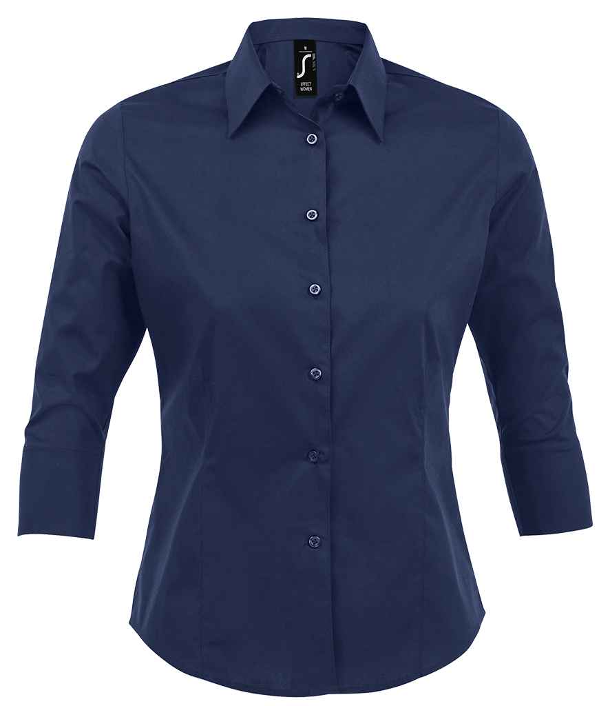 SOLS Ladies Effect 34 Sleeve Fitted Shirt