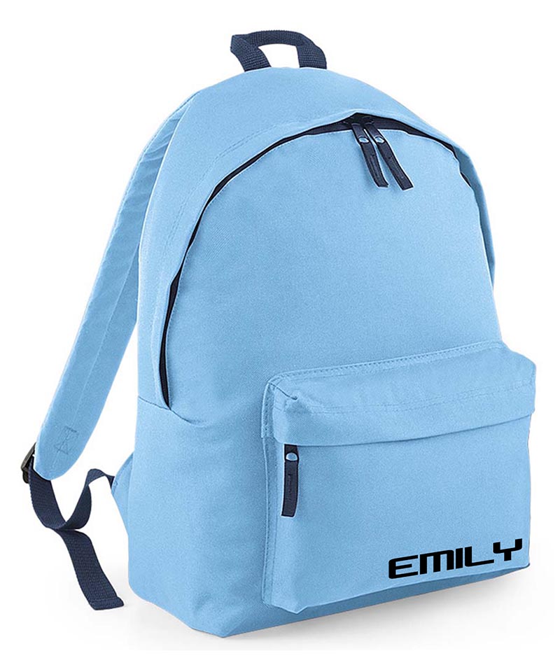 Personalised School Backpack Bag Any Name Text Kids PE Kit Girls Boys Gift