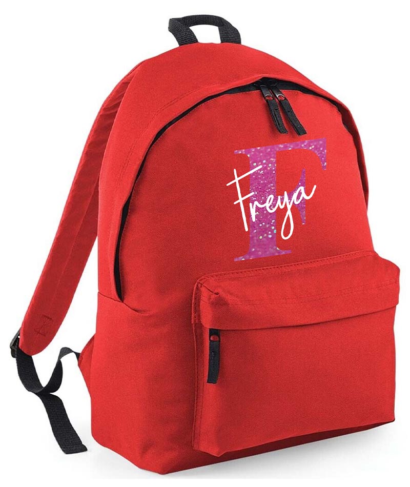 Personalised School Backpack Bag Any Name Text Kids PE Kit Girls Boys Gift