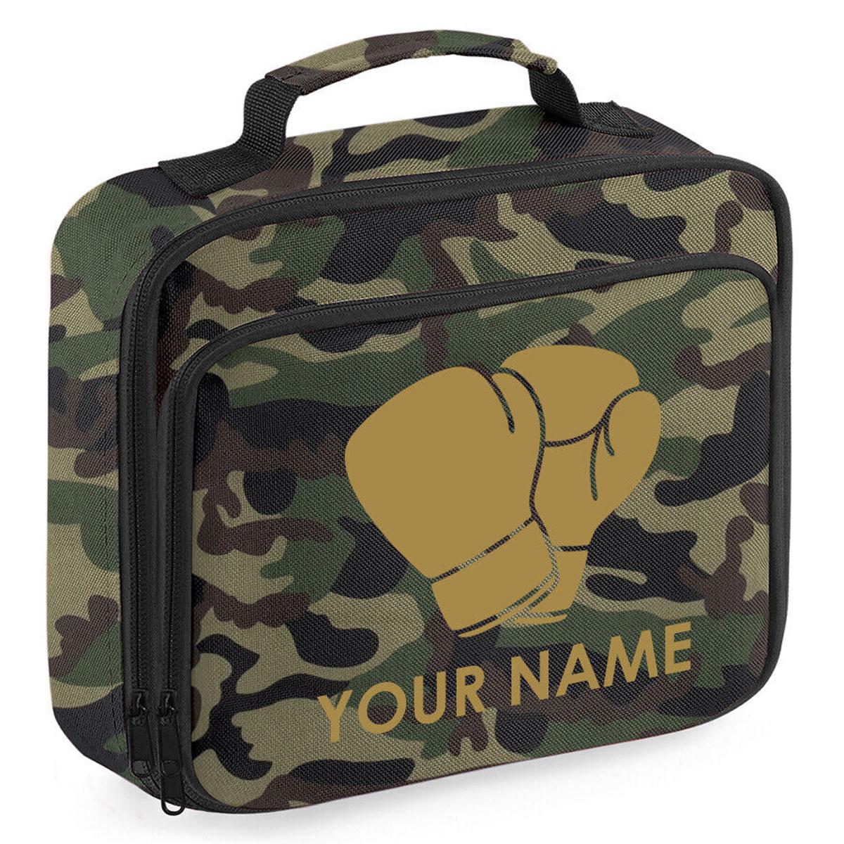 Personalised School Lunch Bag Boxing Insulated Snack Box Boys Girls Kids Gift