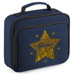 Personalised School Lunch Bag Insulated Snack Box Childrens Star Boys Girls Gift
