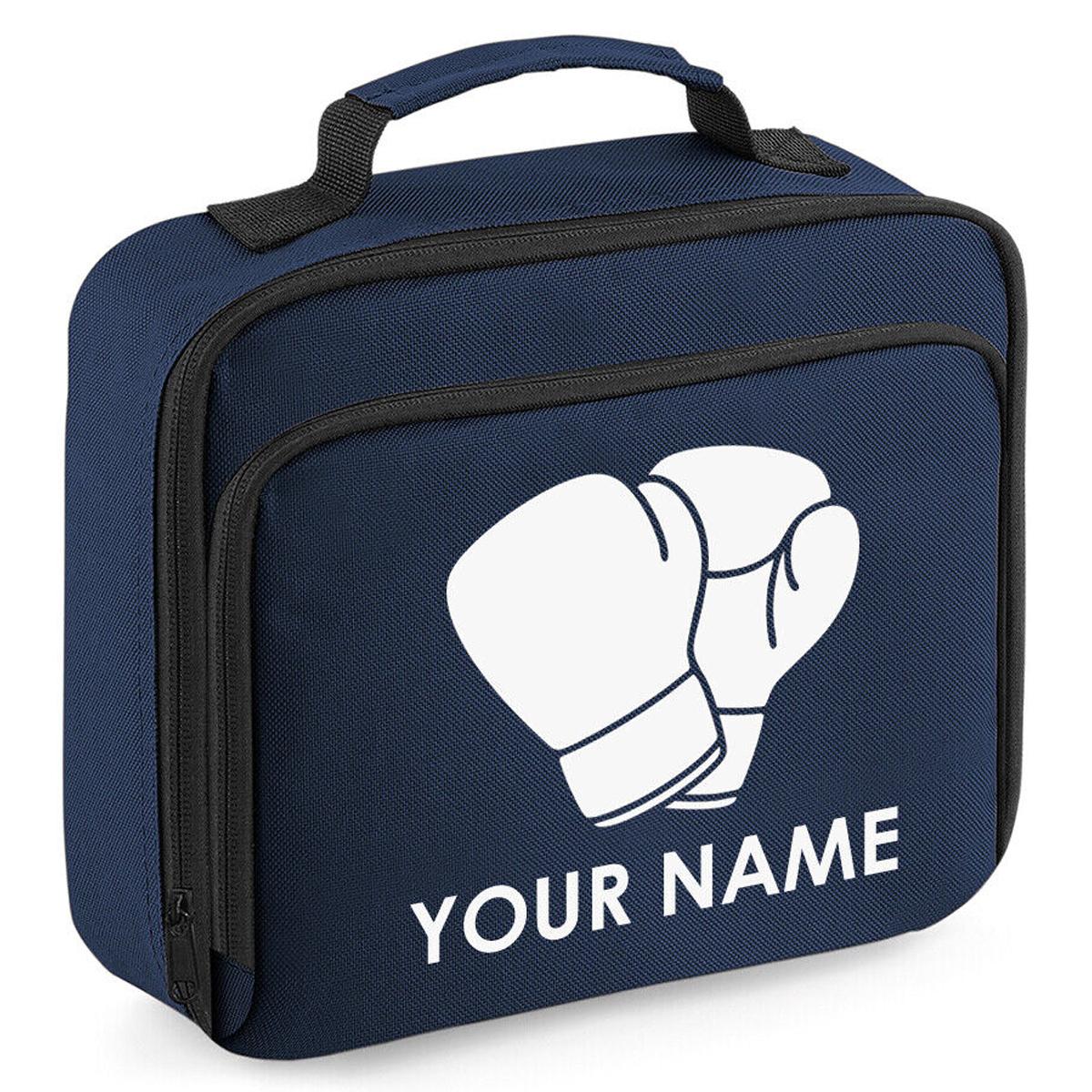 Personalised School Lunch Bag Boxing Insulated Snack Box Boys Girls Kids Gift