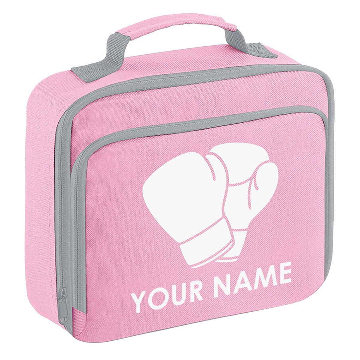 Personalised School Lunch Bag Boxing Insulated Snack Box Boys Girls Kids Gift