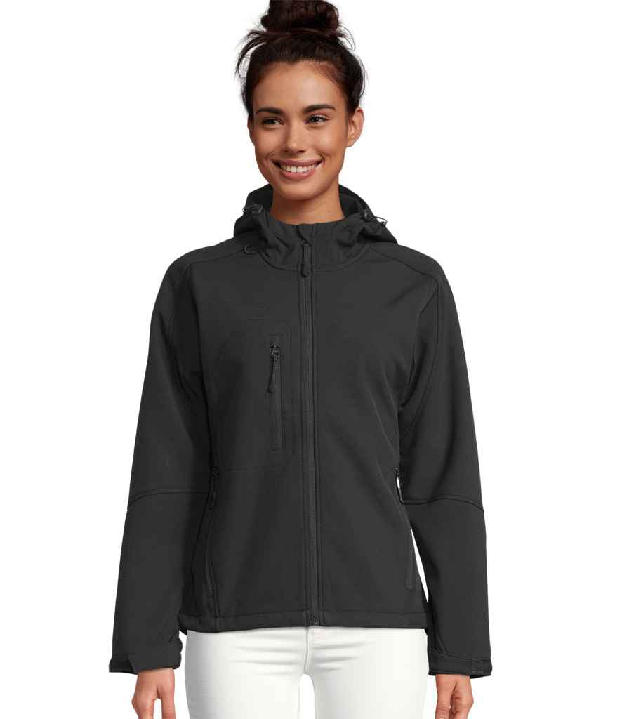 SOLS Ladies Replay Hooded Soft Shell Jacket