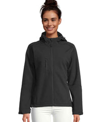 SOLS Ladies Replay Hooded Soft Shell Jacket