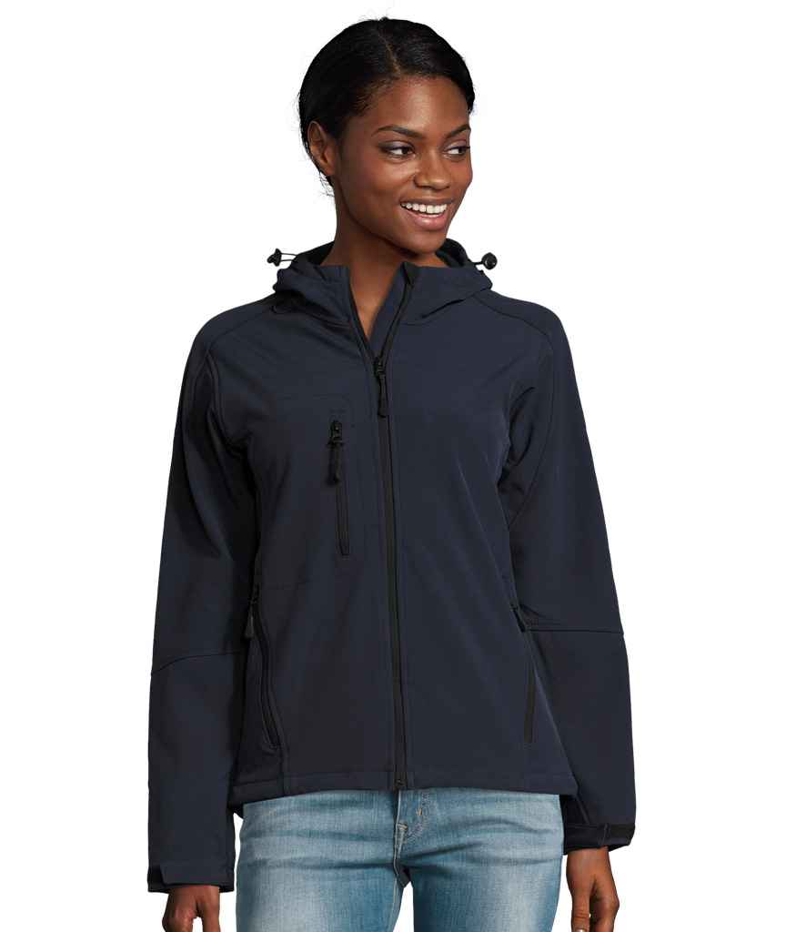 SOLS Ladies Replay Hooded Soft Shell Jacket