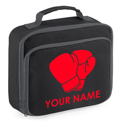 Personalised School Lunch Bag Boxing Insulated Snack Box Boys Girls Kids Gift