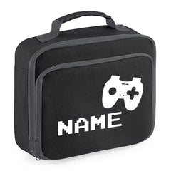 Personalised Gamer Lunch Bag Kids Boys School Insulated Childrens Snack Box