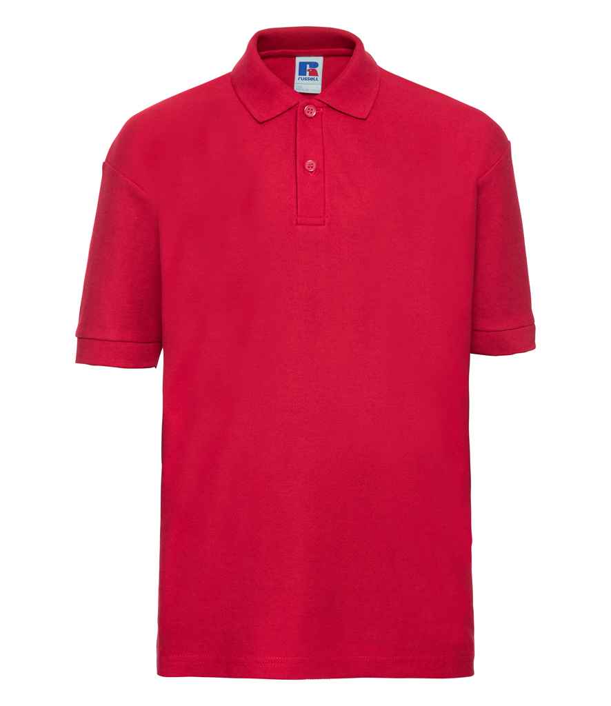 Russell Schoolgear Kids PolyCotton Piqu Polo Shirt