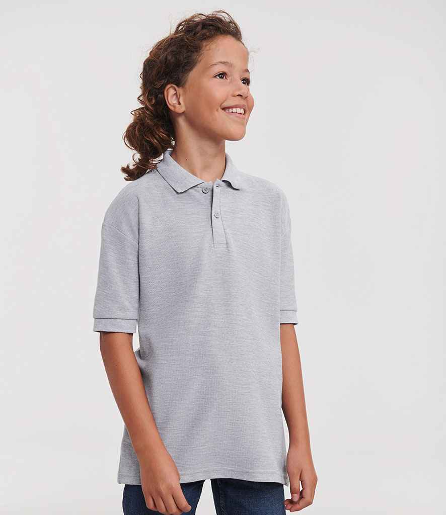 Russell Schoolgear Kids PolyCotton Piqu Polo Shirt