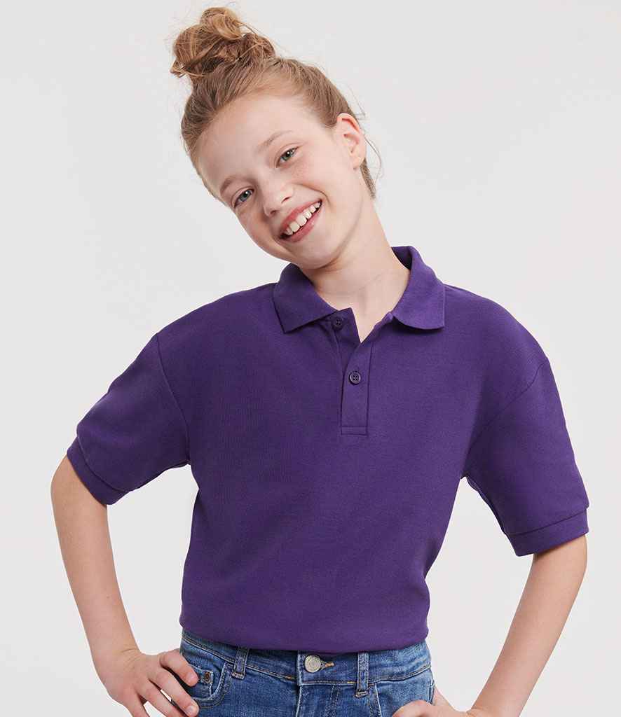 Russell Schoolgear Kids PolyCotton Piqu Polo Shirt