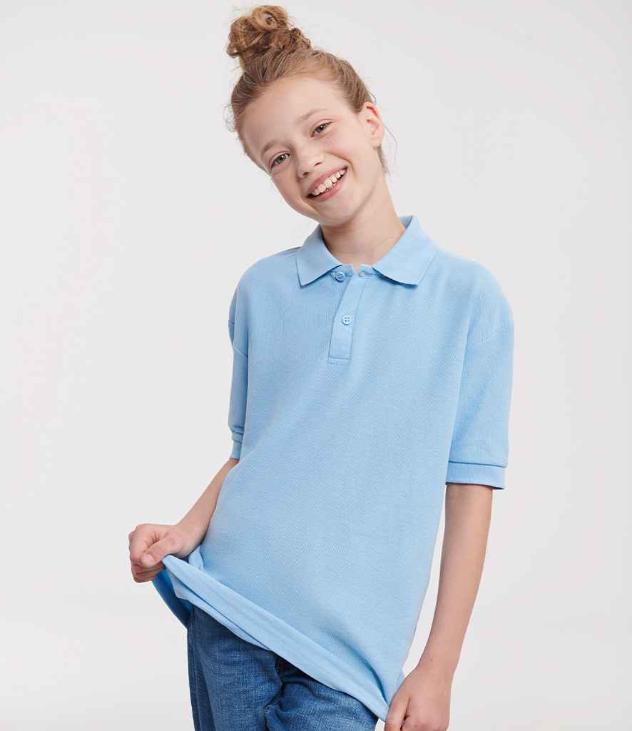 Russell Schoolgear Kids PolyCotton Piqu Polo Shirt