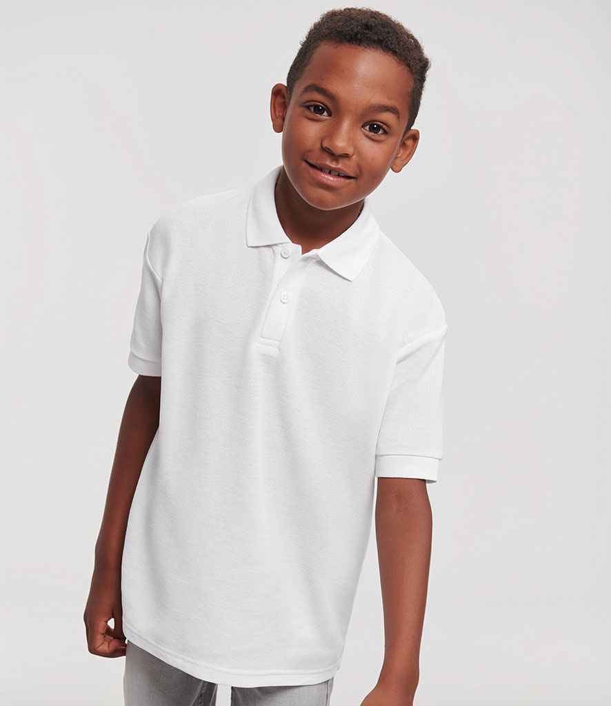 Russell Schoolgear Kids PolyCotton Piqu Polo Shirt