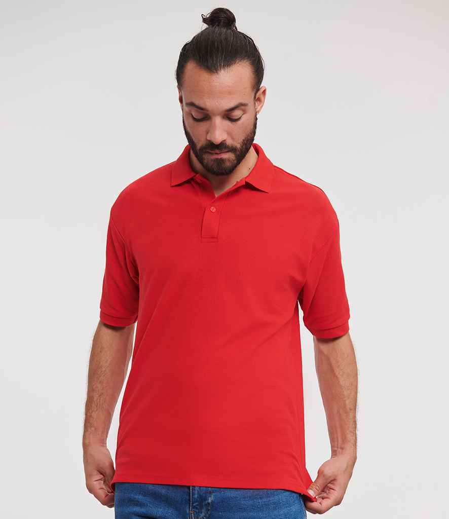 Russell PolyCotton Piqu Polo Shirt