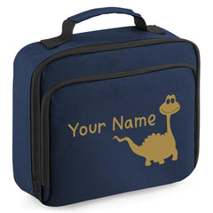 Personalised Lunch Bag Boys Dinosaur School Insulated Childrens Snack Box Gif