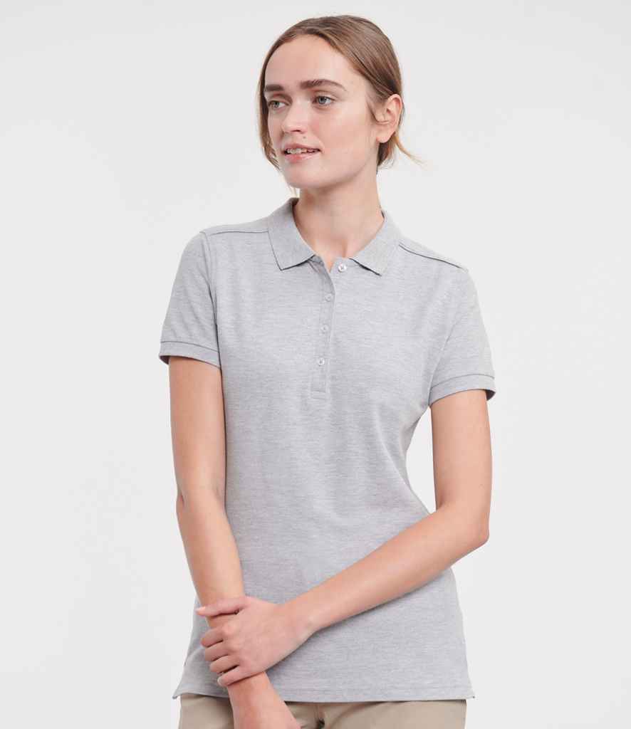 Russell Ladies Stretch Piqu Polo Shirt