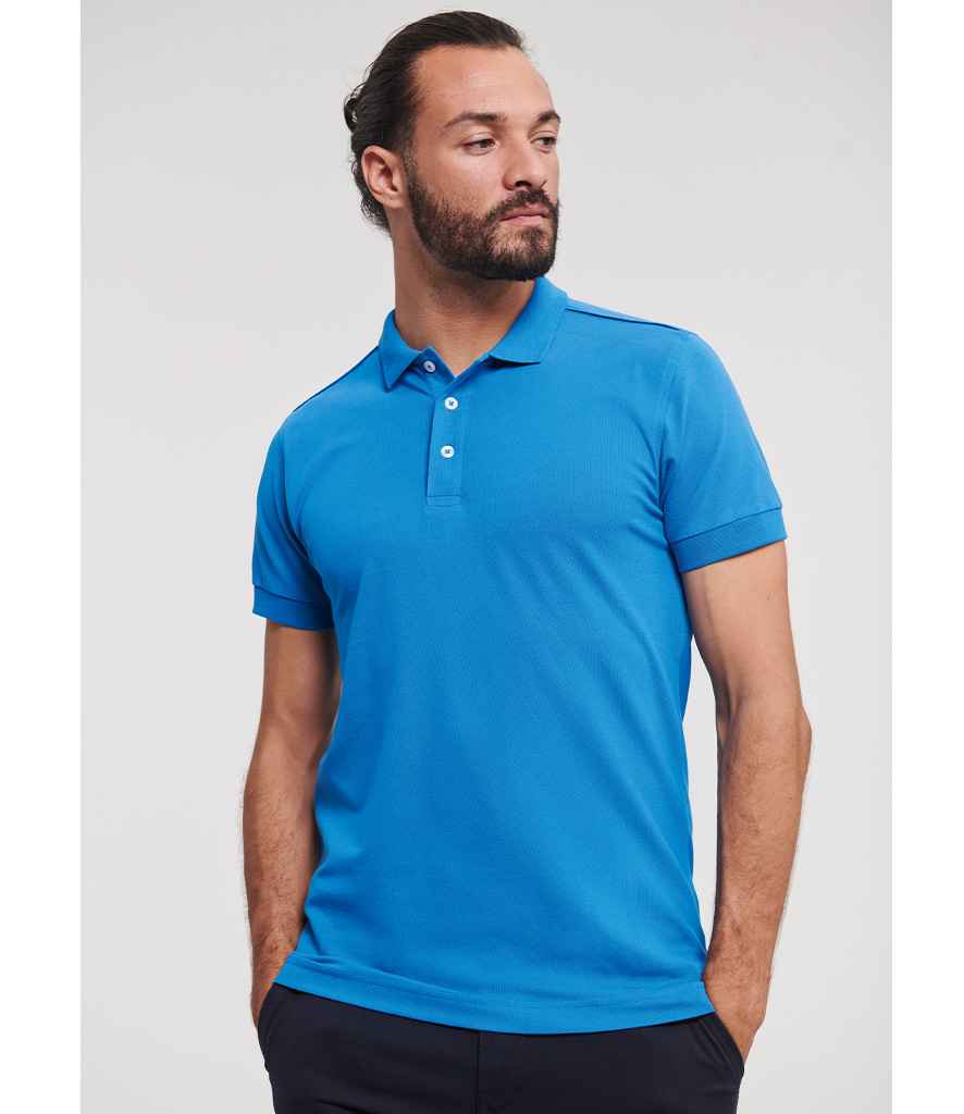 Russell Stretch Piqu Polo Shirt
