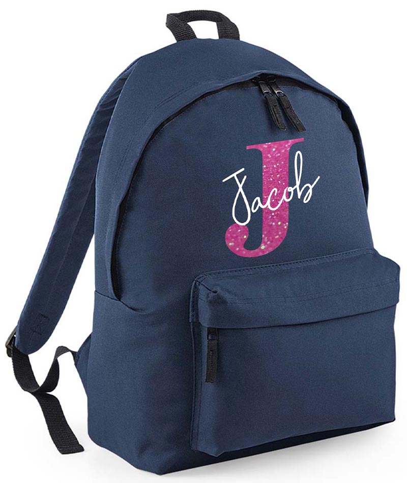 Personalised School Backpack Bag Any Name Text Kids PE Kit Girls Boys Gift