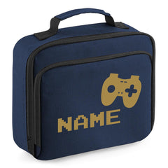 Personalised Gamer Lunch Bag Kids Boys School Insulated Childrens Snack Box
