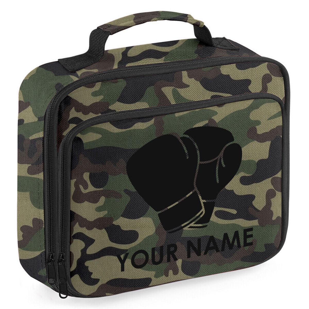 Personalised School Lunch Bag Boxing Insulated Snack Box Boys Girls Kids Gift