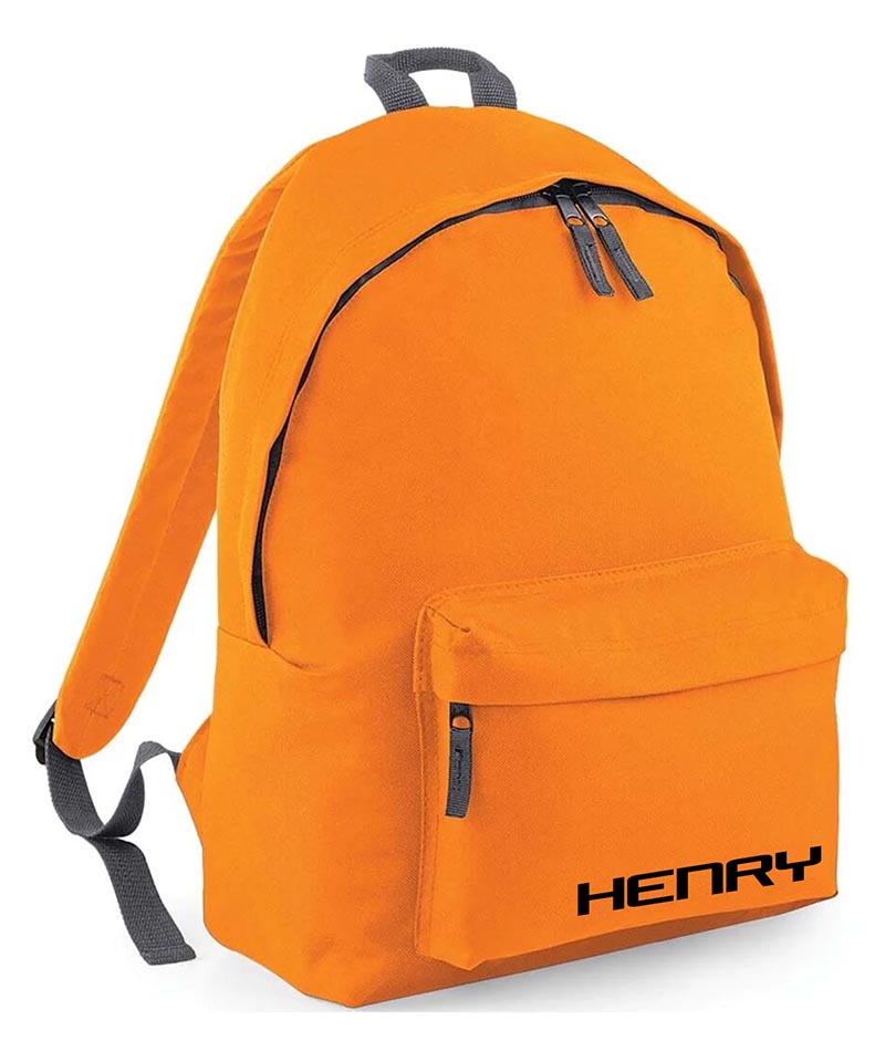 Personalised School Backpack Bag Any Name Text Kids PE Kit Girls Boys Gift