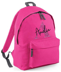 Personalised School Backpack Bag Any Name Text Kids PE Kit Girls Boys Gift