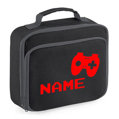 Personalised Gamer Lunch Bag Kids Boys School Insulated Childrens Snack Box