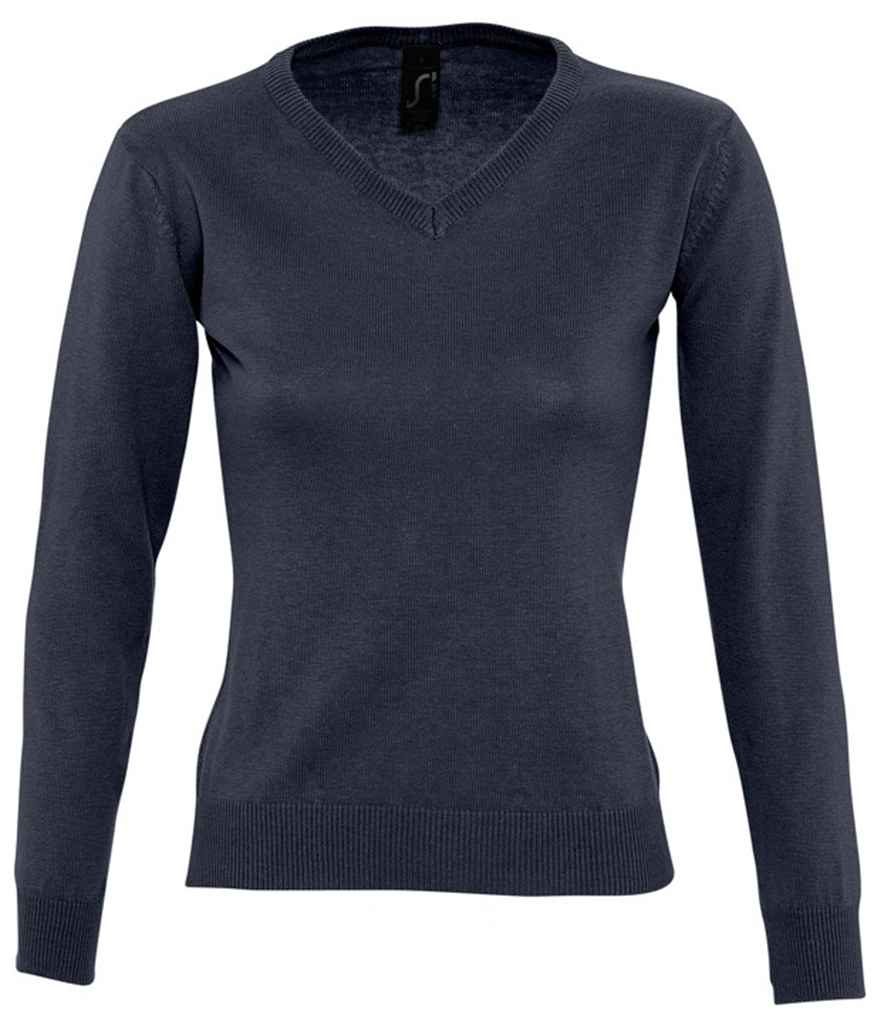 SOLS Ladies Galaxy Cotton Acrylic V Neck Sweater