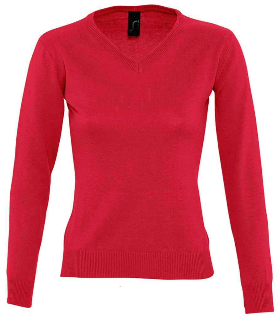 SOLS Ladies Galaxy Cotton Acrylic V Neck Sweater